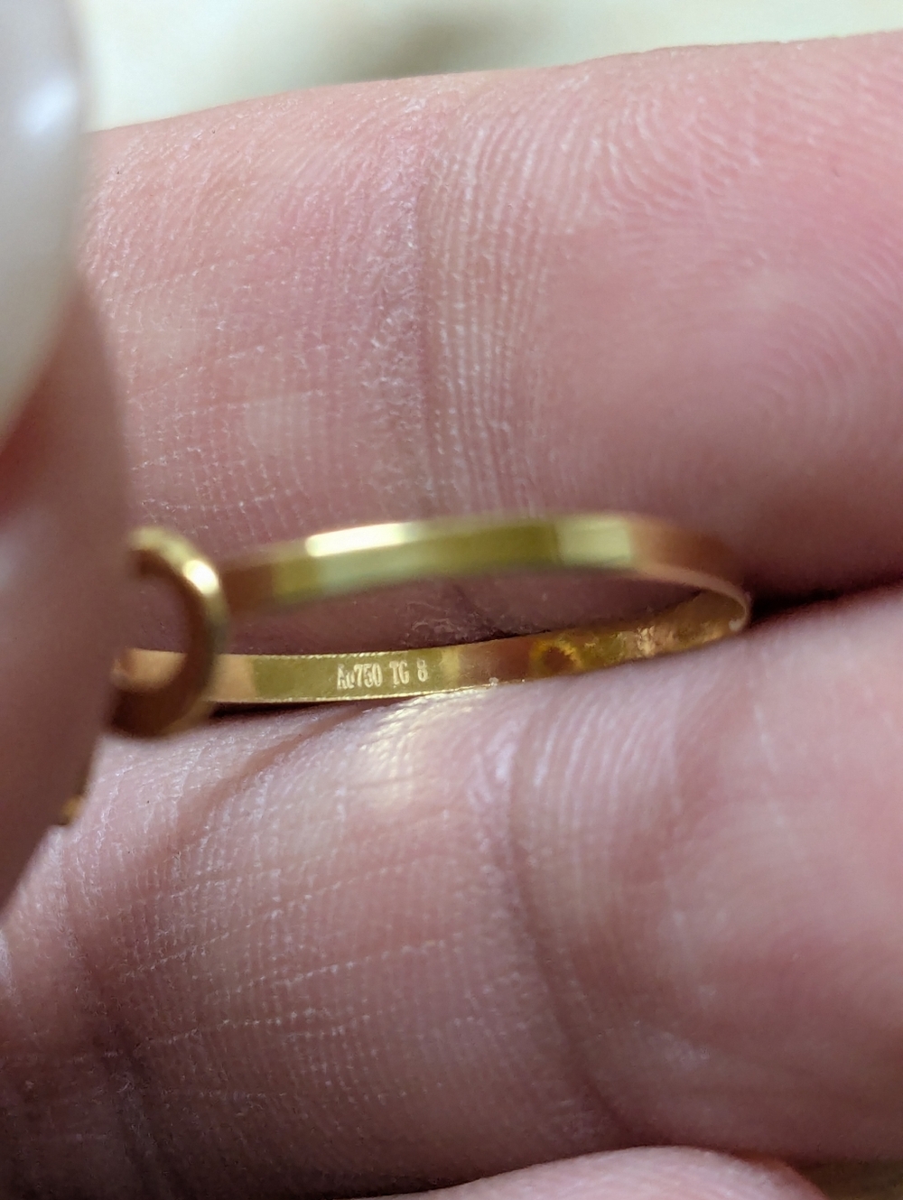 Pure Gold 💯 Double style Ring Size 8 Only Pawnable LW Only - Picture 10 of 10